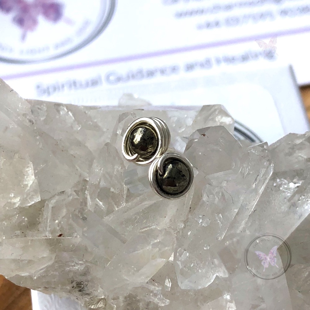 Pyrite Stud Earrings